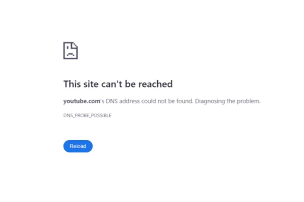 YouTube is banned and shows error in China